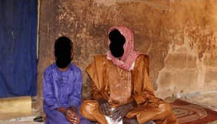 Family pictured in the GFFO project section, with identities obscured as in the annual report
